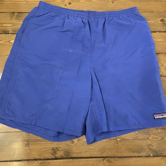 Patagonia Royal Blue Men's Elastic-Waist Shorts With Pockets And Mesh Linning - Picture 2 of 4